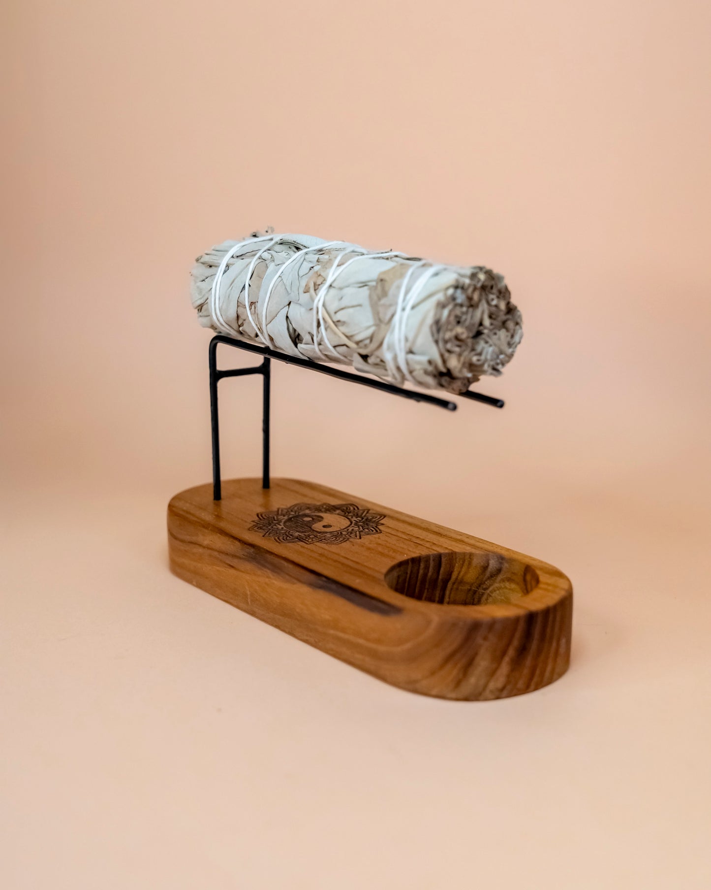 PALO SANTO MANDALA YING YANG HANDCRAFTED BURNER