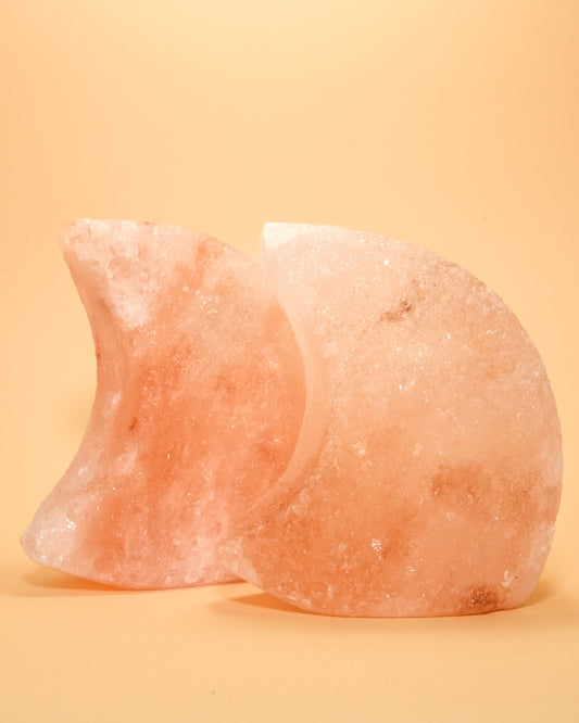 MOON ORANGE SELENITE SALT LAMP