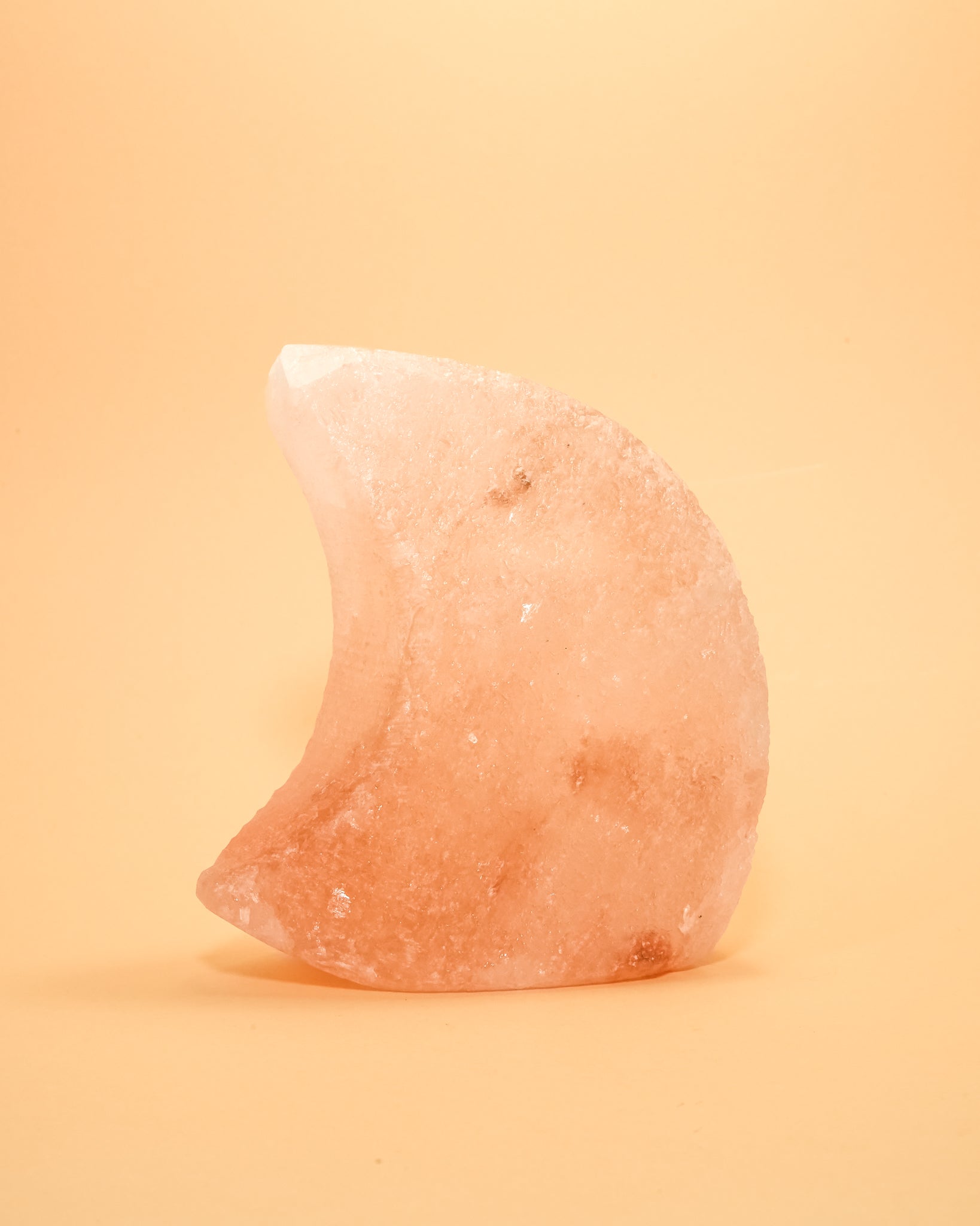 MOON ORANGE SELENITE SALT LAMP