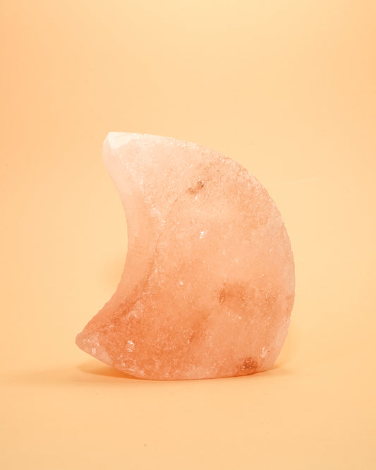 MOON ORANGE SELENITE SALT LAMP