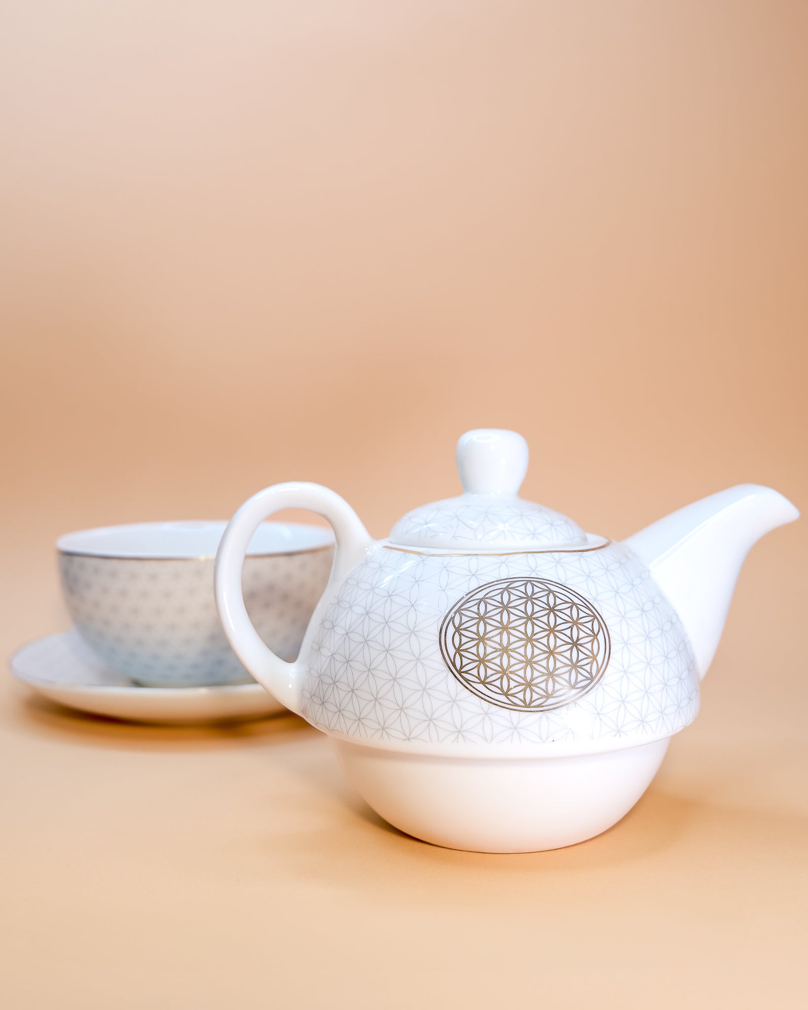 FLOWER OF LIFE TEA SET