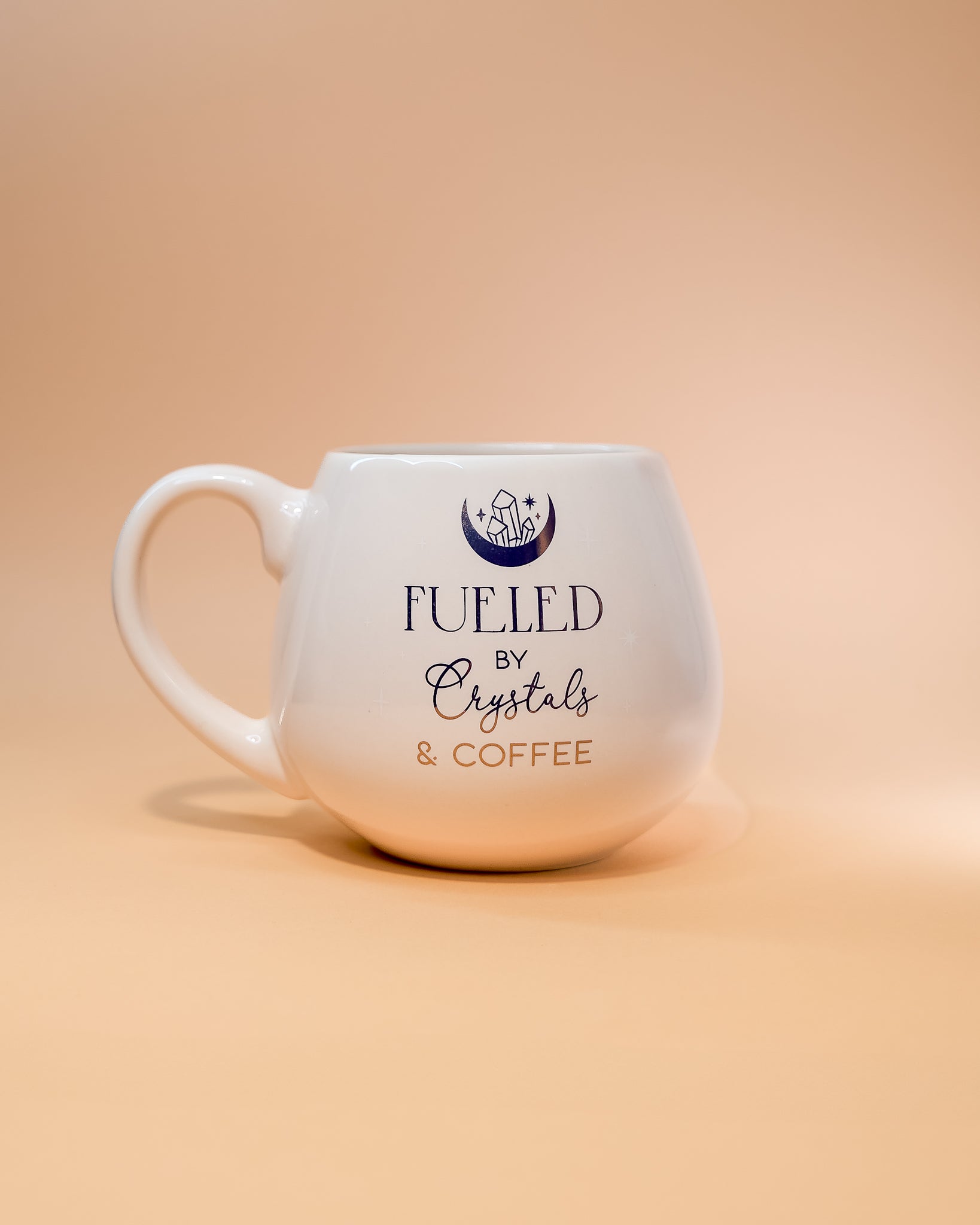 ROUND MUG "GLASSES AND COFFEE"
