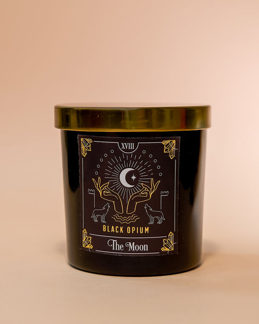 TAROT CANDLE "THE MOON" SCENTED WITH BLACK OPIUM