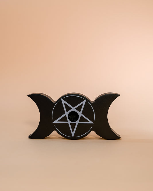 TRIPLE MOON CANDLE HOLDER