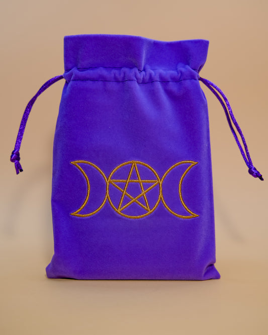 Triple Moon Goddess Tarot Card Bag