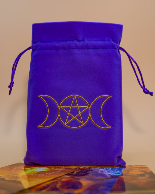 Triple Moon Goddess Tarot Card Bag