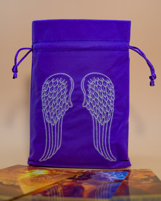 BOLSA PARA TARJETAS DE TAROT ALAS DE ÁNGEL