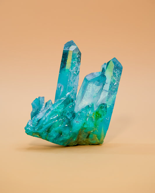 AQUA AURA QUARTZ DRUSE