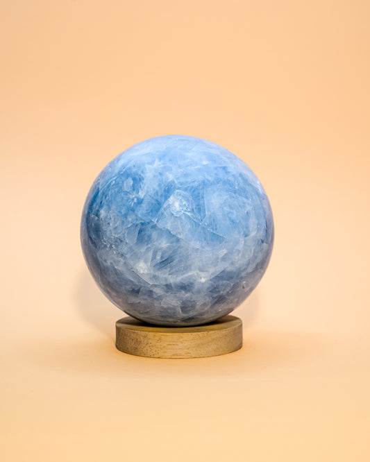 BLUE CALCITE SPHERE