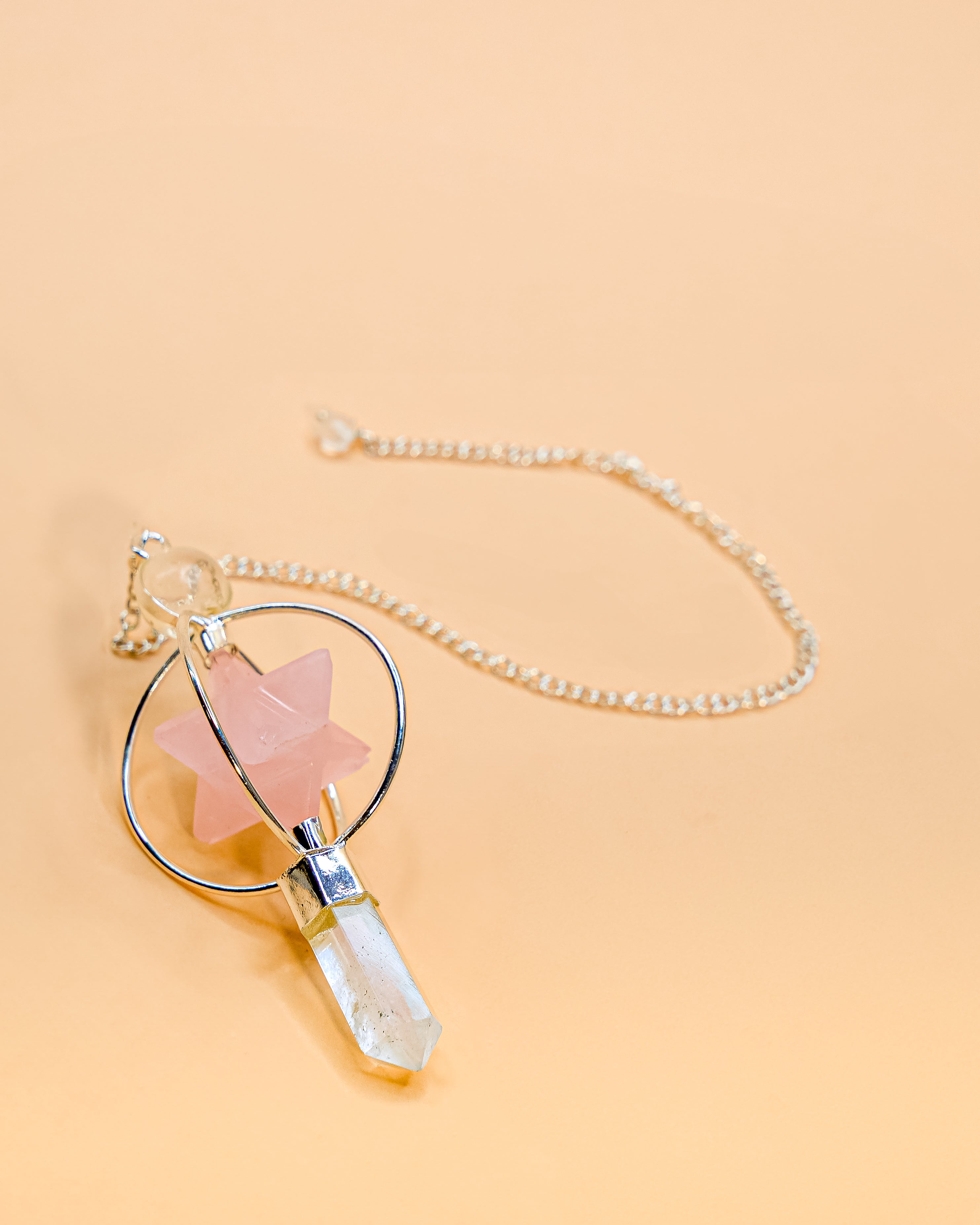 MERCABA ROSE QUARTZ PENDULUM