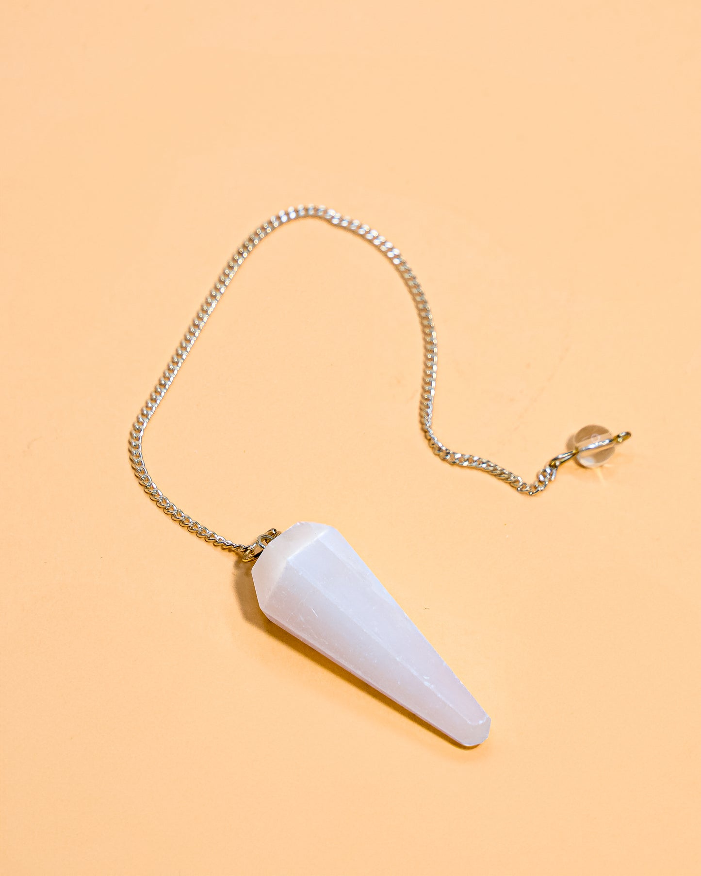 WHITE SELENITE PENDULUM