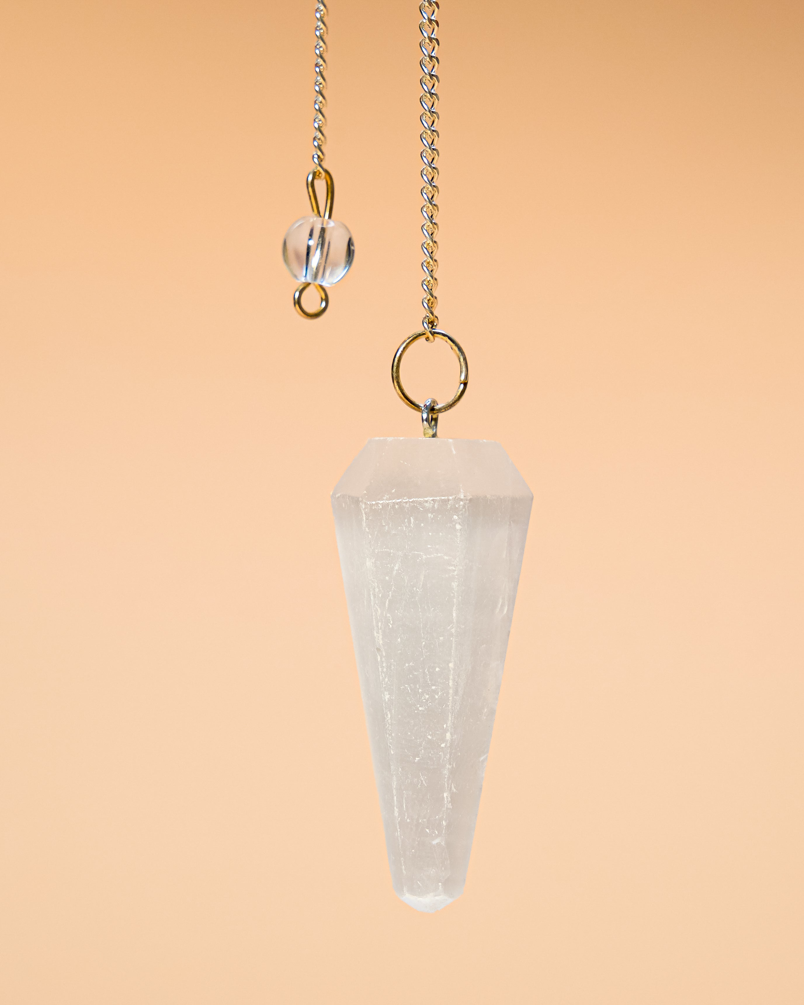WHITE SELENITE PENDULUM
