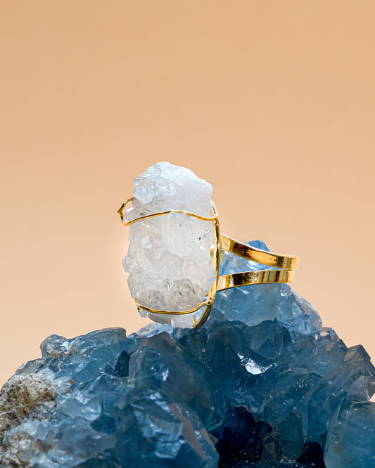 ANILLO DRUSA DE CUARZO