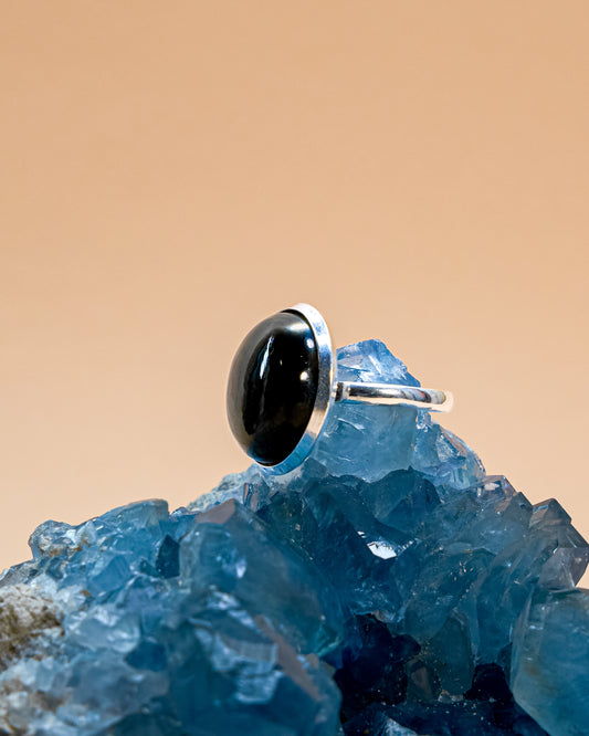 ADJUSTABLE AMETHYST STONE RING