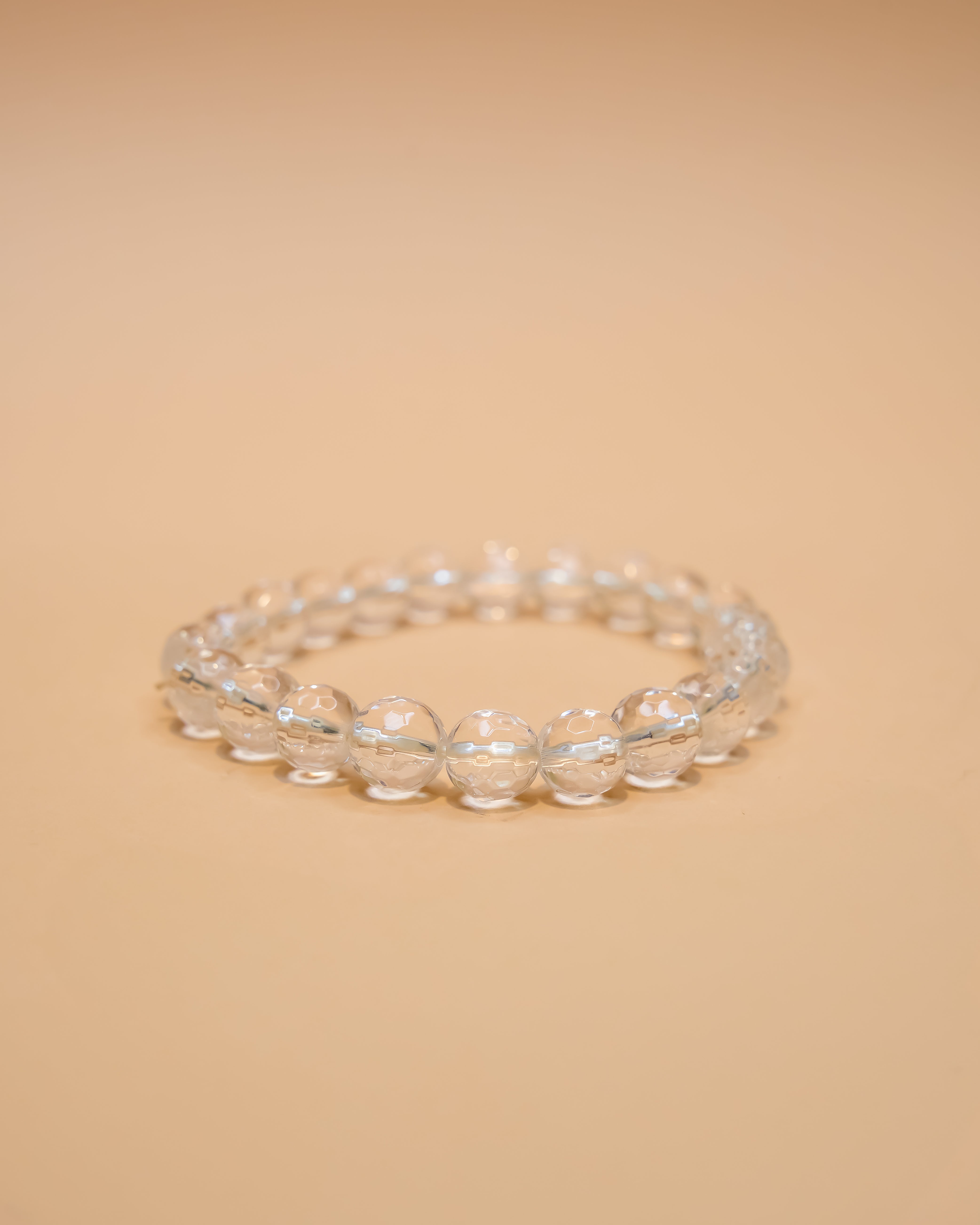 Pulsera cristal de cuarzo facetado