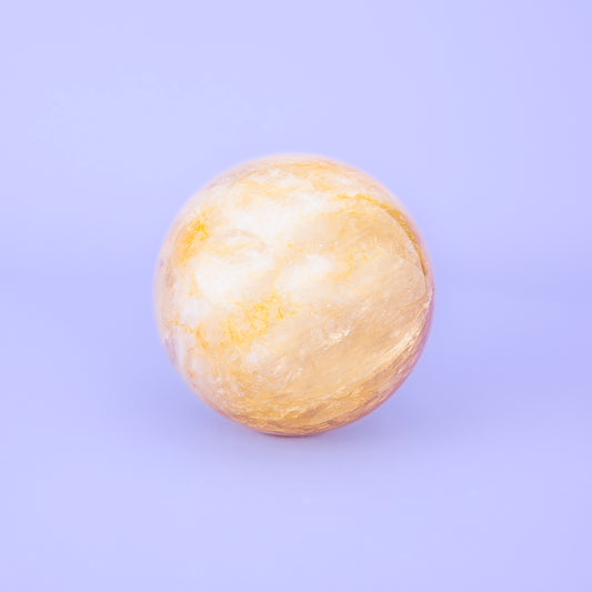 YELLOW CALCITE SPHERE