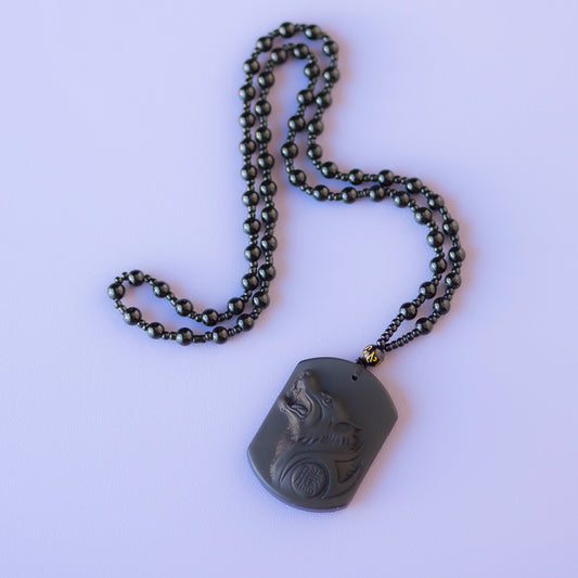 CADENA LOBO DE ONIX
