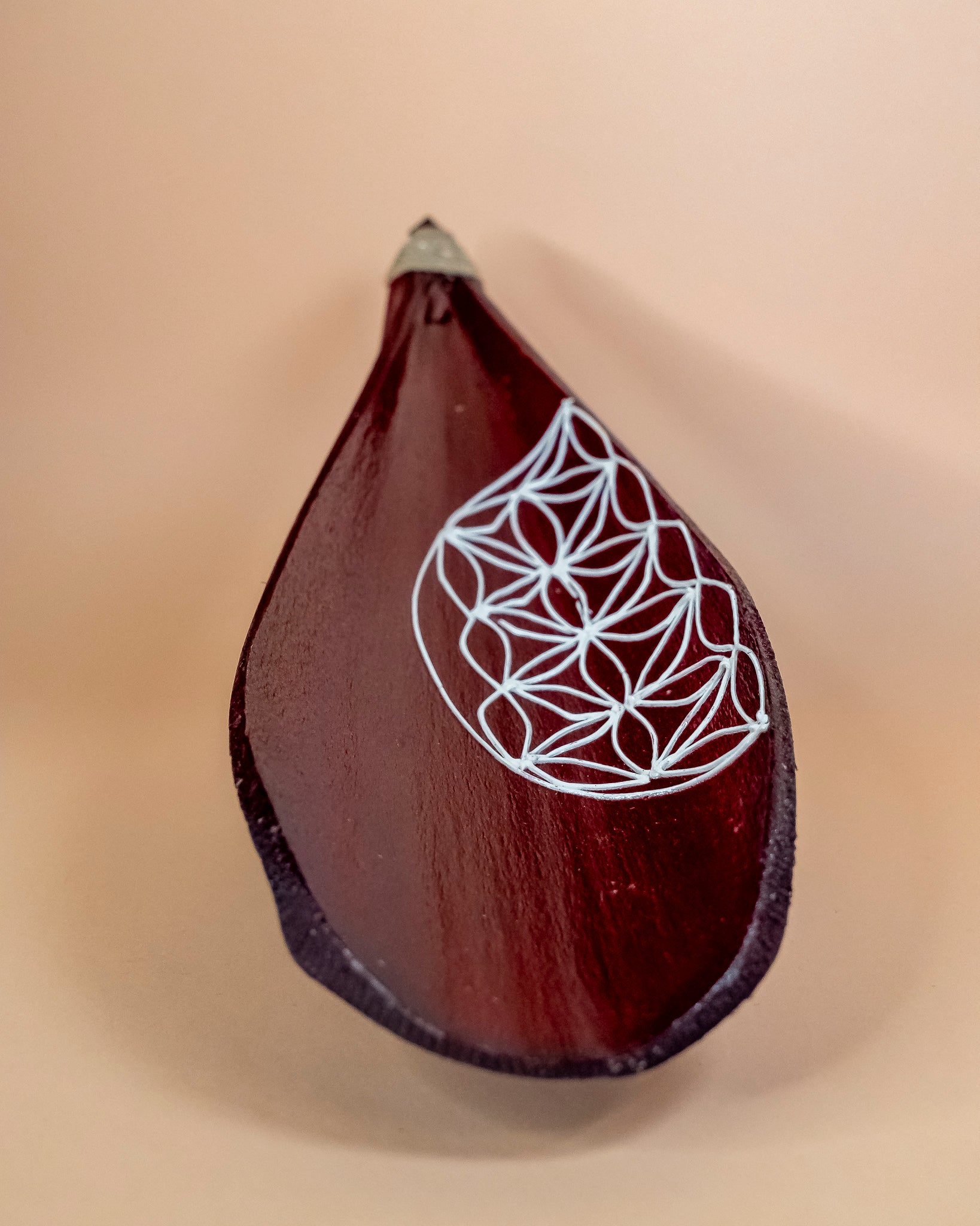 Garnet Coconut Leaf Incense Burner