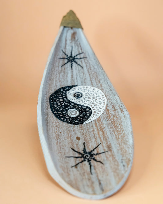 INCIENSARIO HOJA DE COCO YING YANG