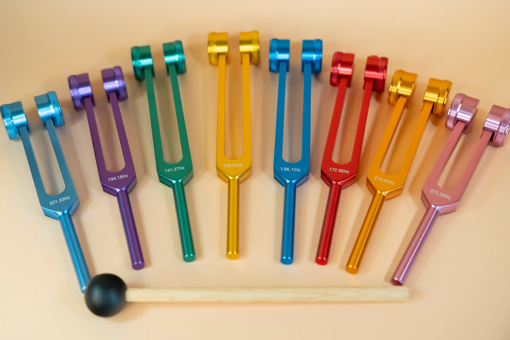 SET DIAPASÓN FRECUENCIAS CHAKRAS