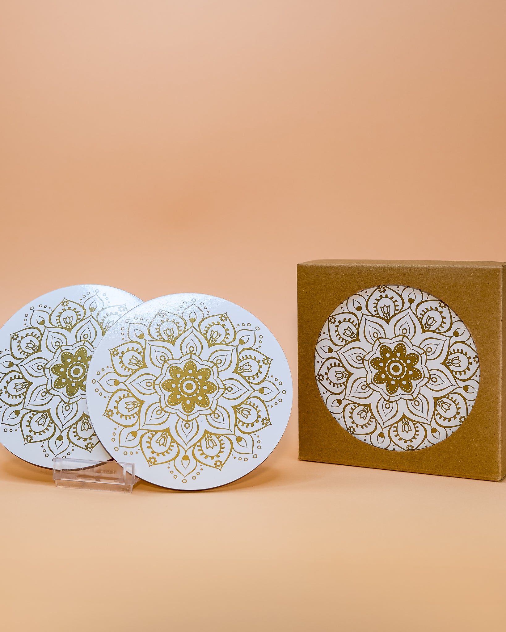 GOLDEN MANDALA COASTERS