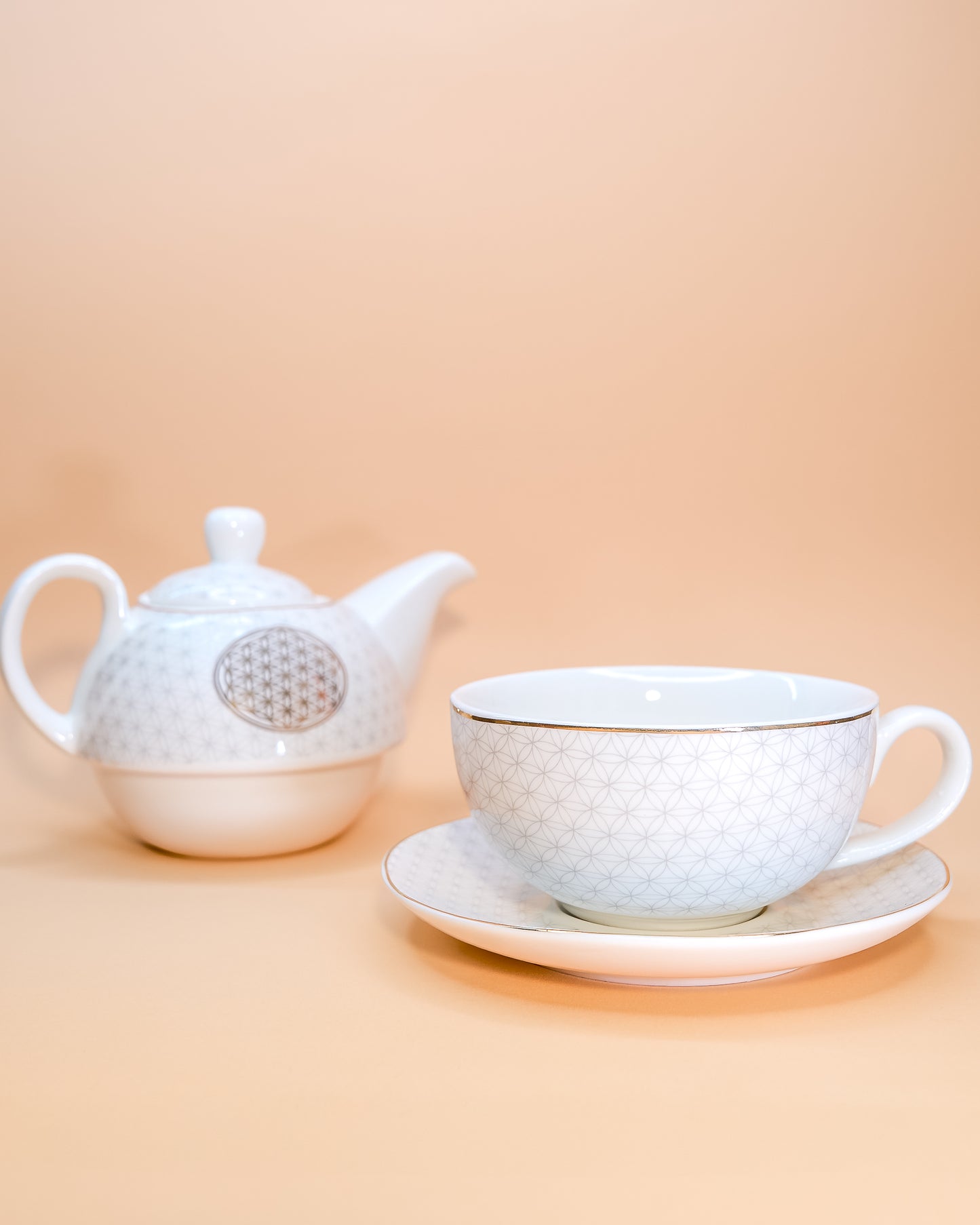 FLOWER OF LIFE TEA SET