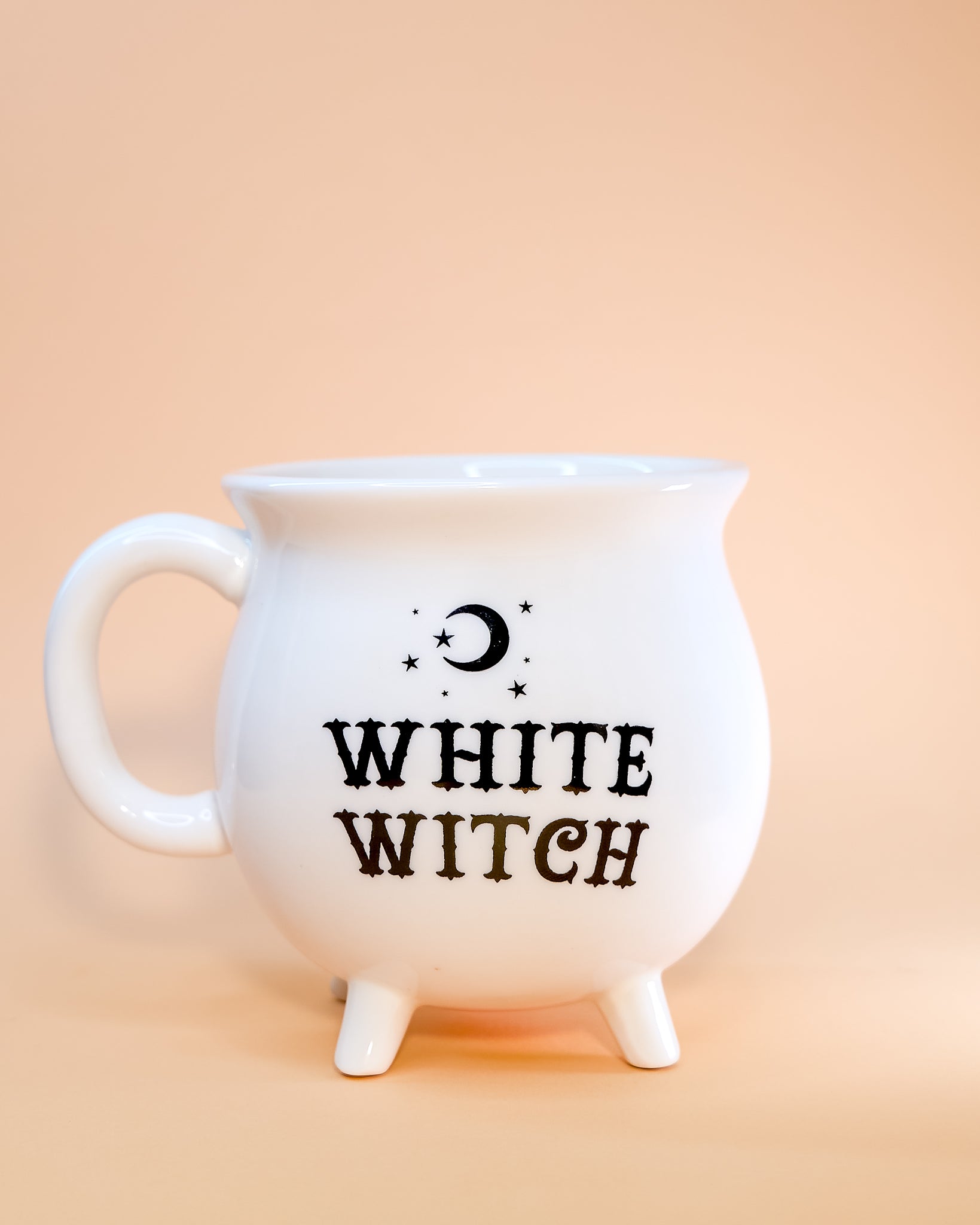 "WHITE WITCH'S BREW" CAULDRON MUG