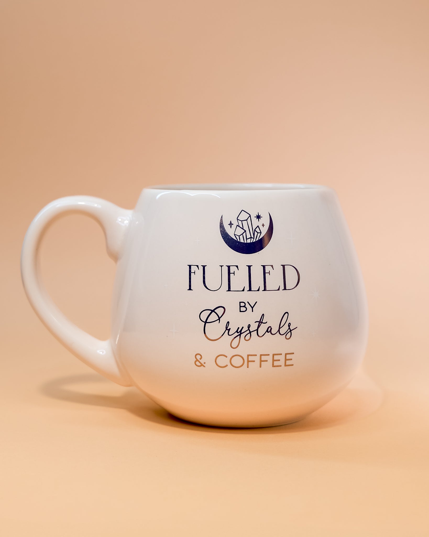 ROUND MUG "GLASSES AND COFFEE"