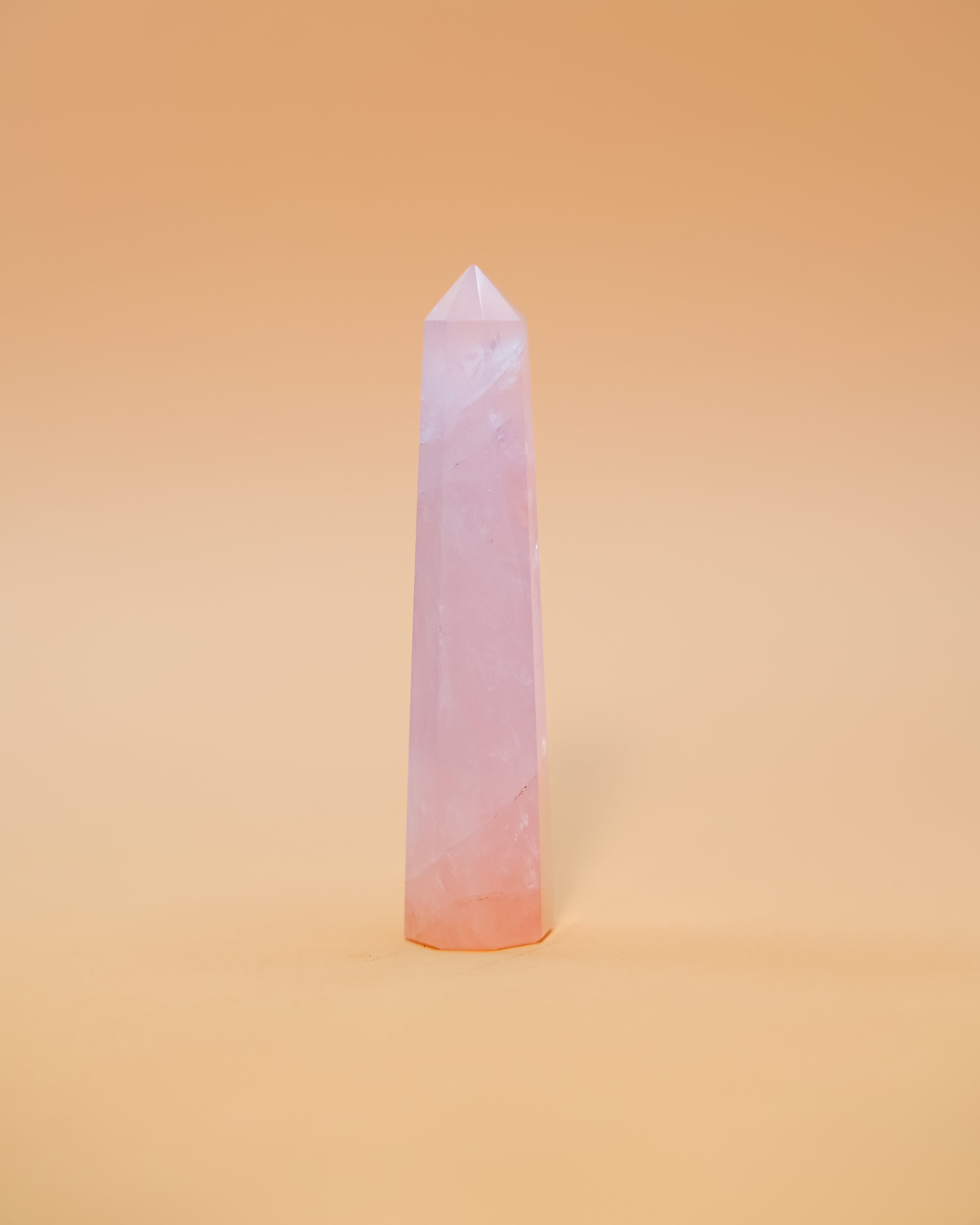ROSE QUARTZ OBELISK