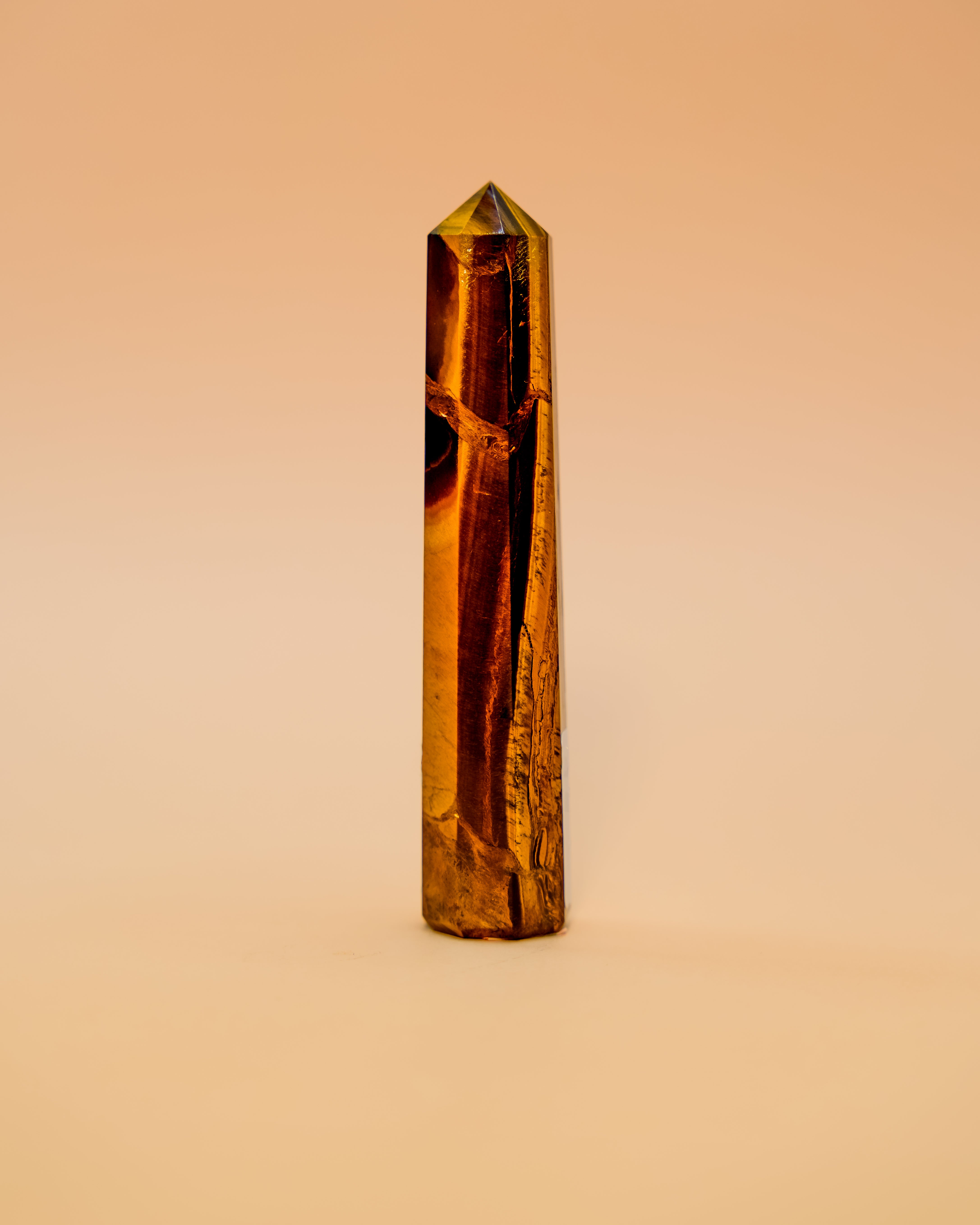 TIGER'S EYE OBELISK