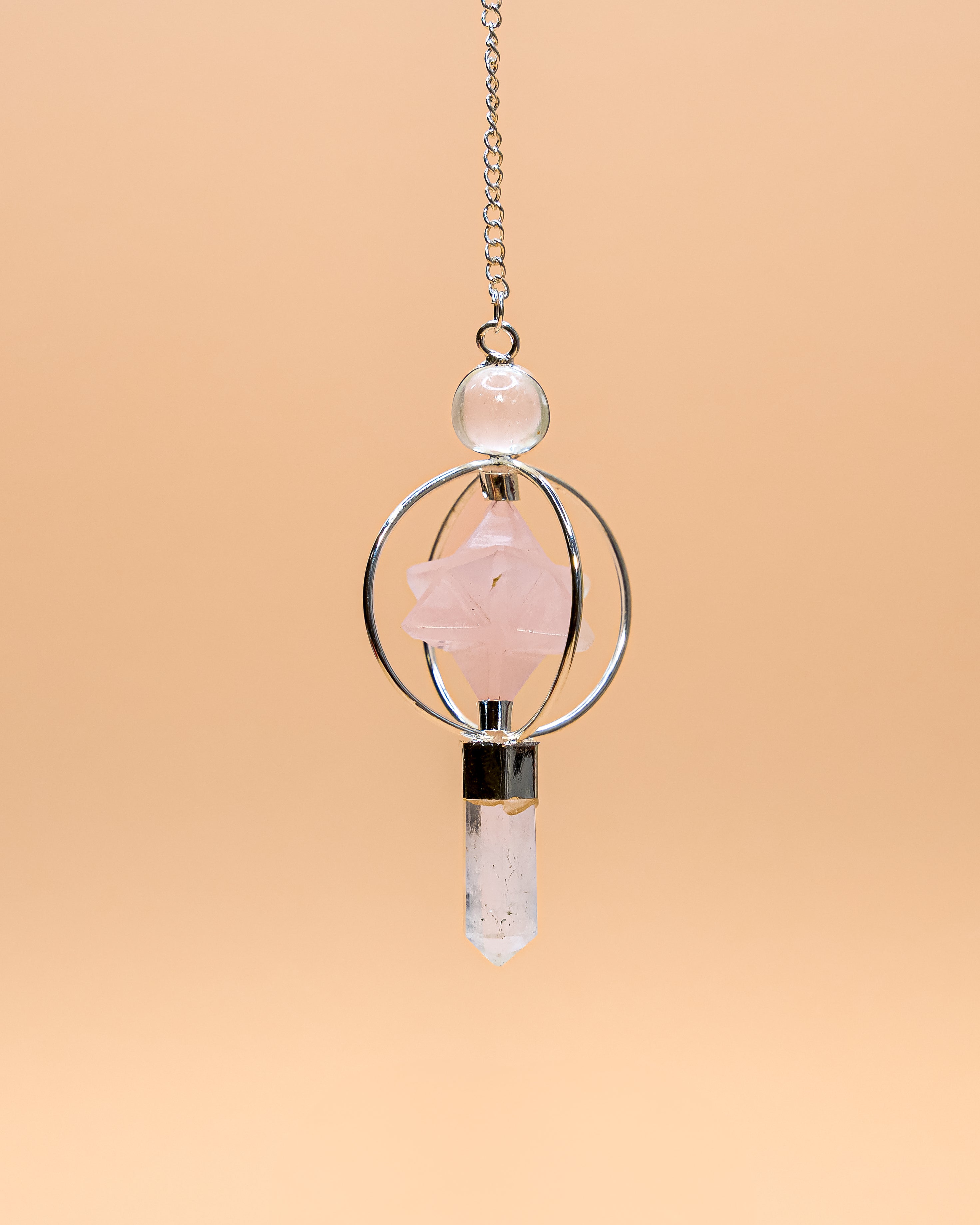 MERCABA ROSE QUARTZ PENDULUM