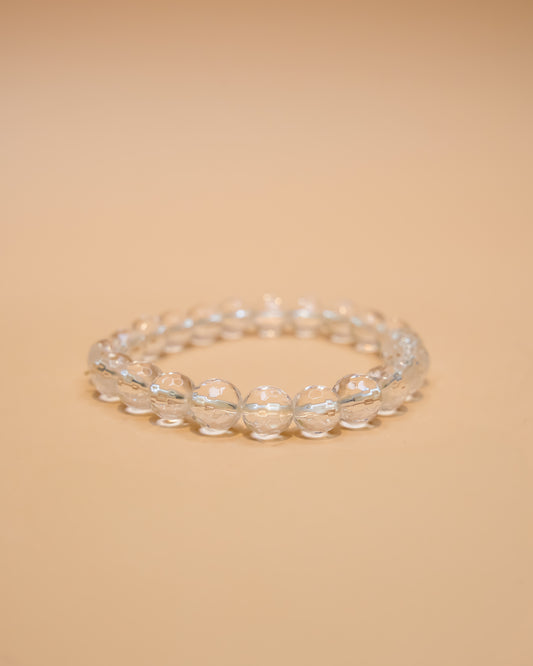 Pulsera cristal de cuarzo facetado