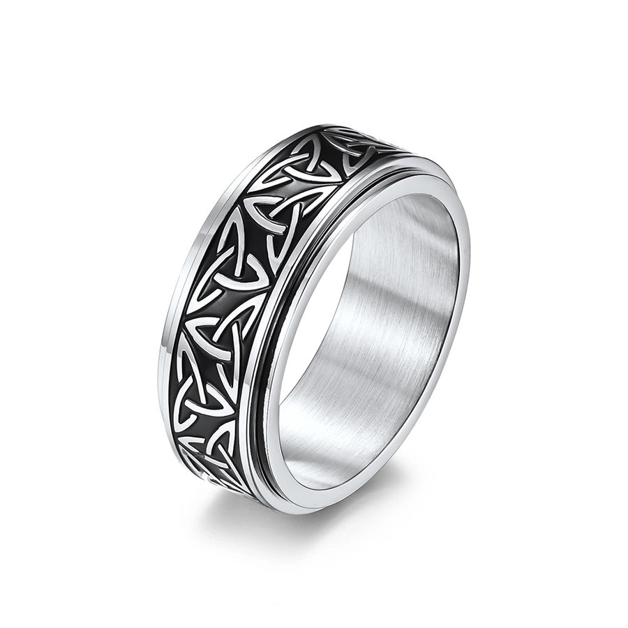 HIP-HOP TITANIUM STAINLESS STEEL MEN´S RING